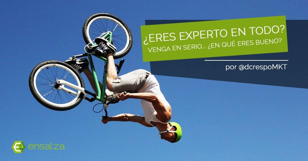 Especialización. En que eres bueno