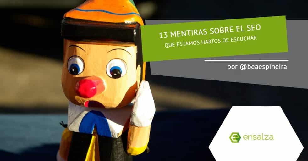 portada post mitos posicionamiento seo por ensalza