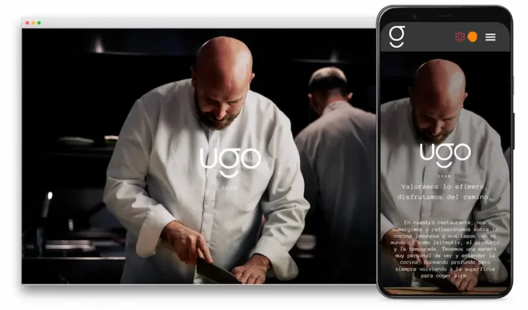 pagina web de restaurante diseñada por ensalza