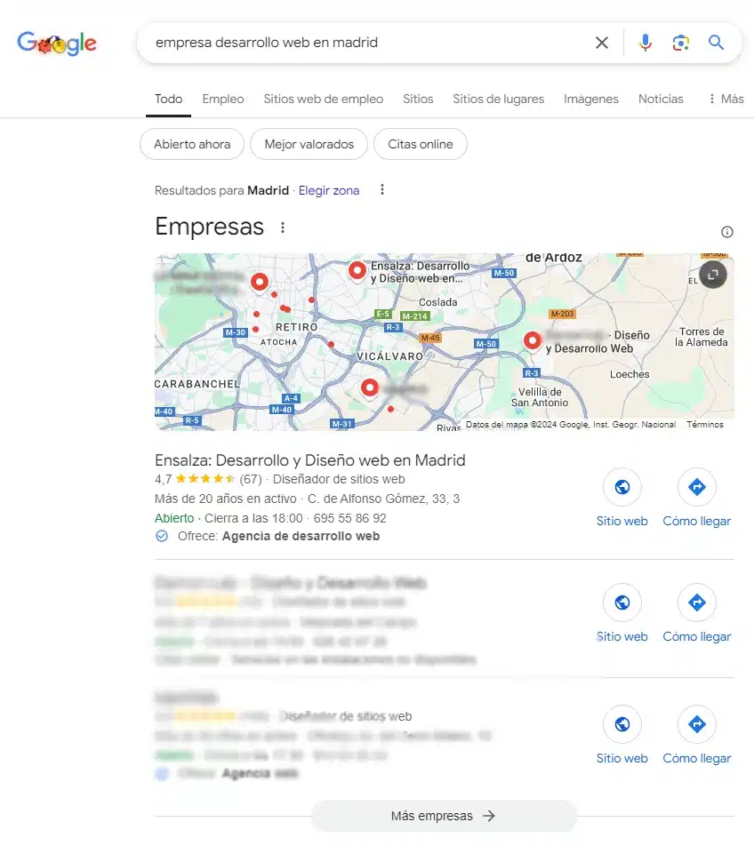 posicionamiento local en madrid